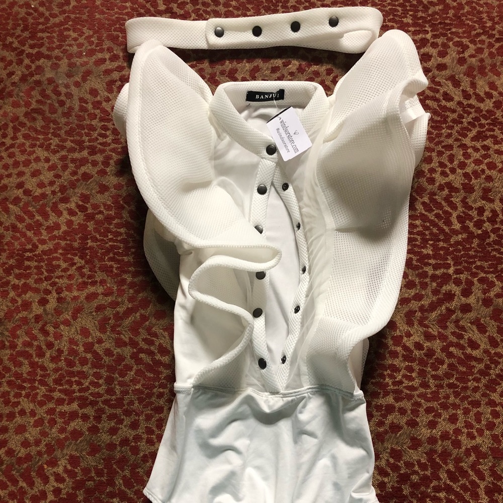 Windsor plunging bodysuit formal mesh NWT